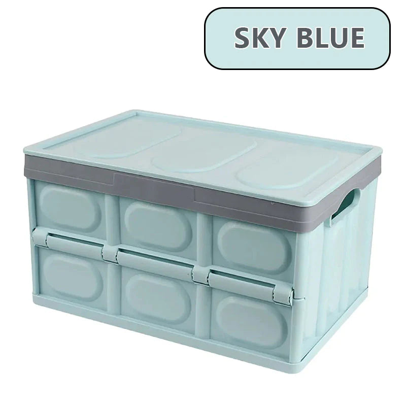 1pc Collapsible Storage Box Crate Transit Storage Of Various Items Outdoor Camping  Folding Storage Case Blue - Home & Kitchen - Temu United Arab Emirates